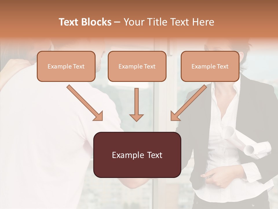 White Grandmother Old PowerPoint Template