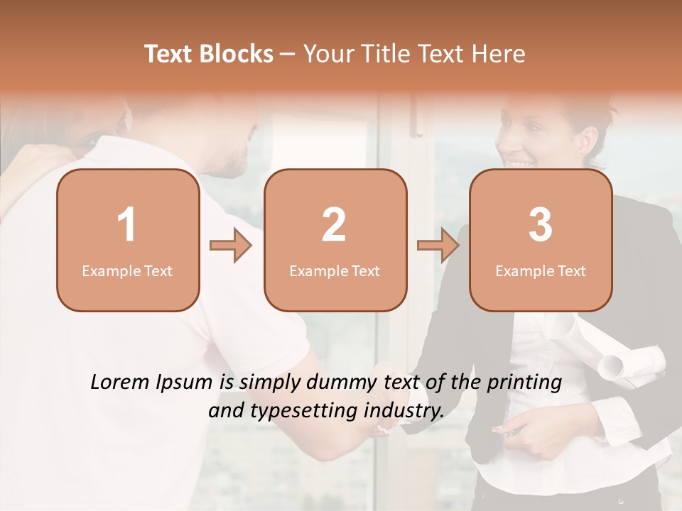 White Grandmother Old PowerPoint Template