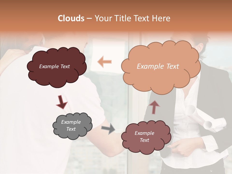 White Grandmother Old PowerPoint Template