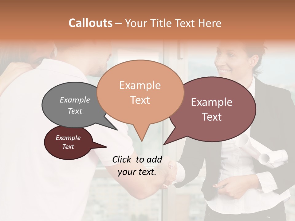 White Grandmother Old PowerPoint Template