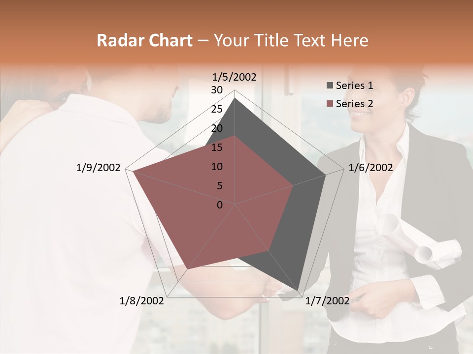 White Grandmother Old PowerPoint Template