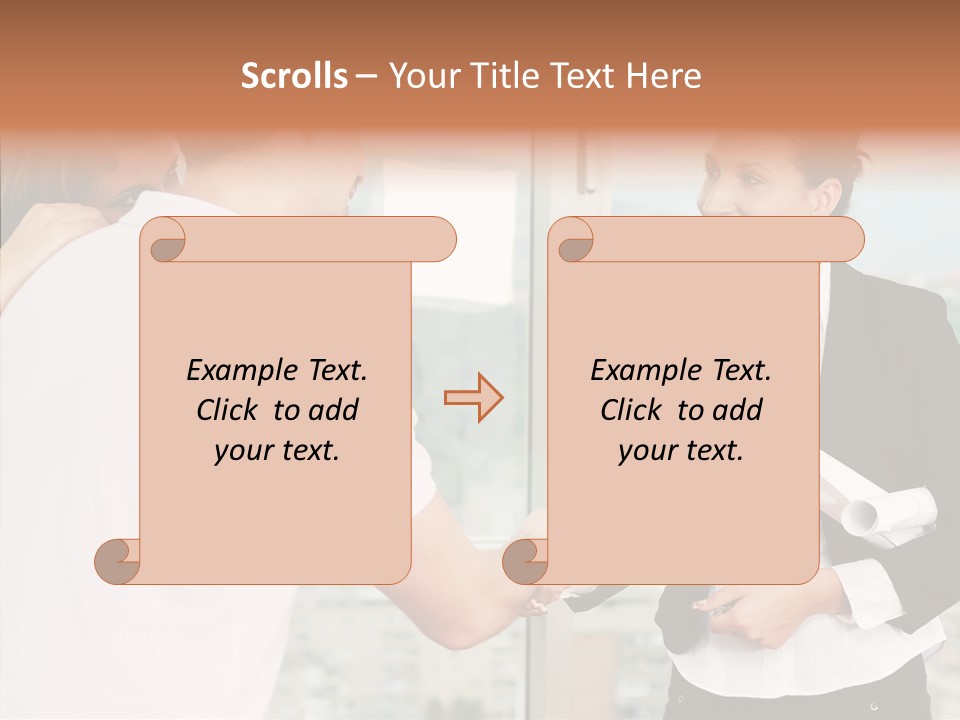 White Grandmother Old PowerPoint Template