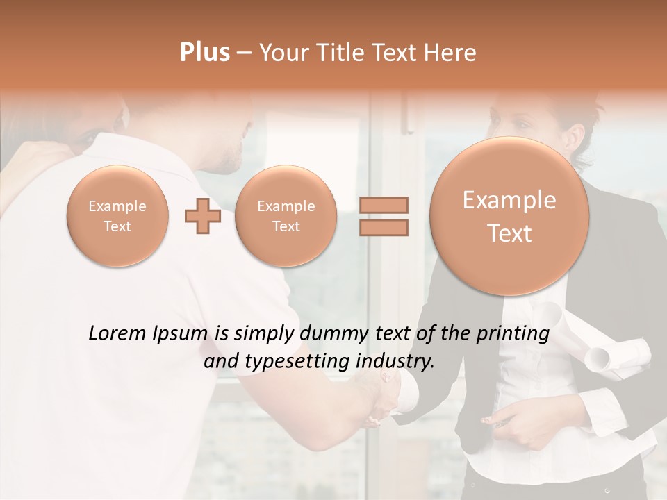 White Grandmother Old PowerPoint Template