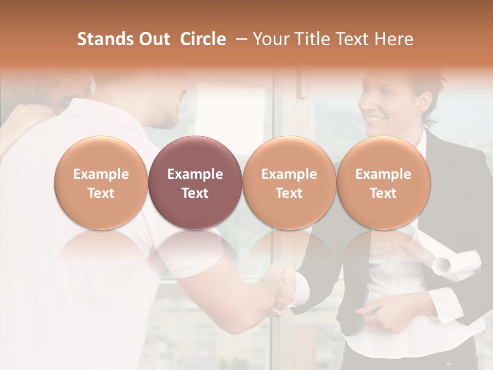 White Grandmother Old PowerPoint Template