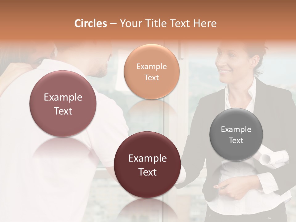 White Grandmother Old PowerPoint Template