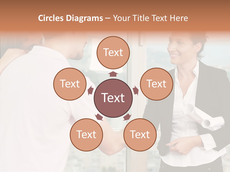 White Grandmother Old PowerPoint Template