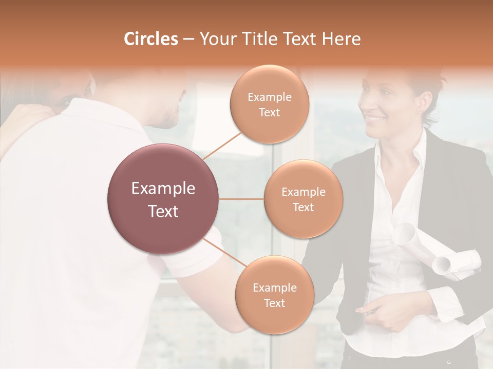 White Grandmother Old PowerPoint Template