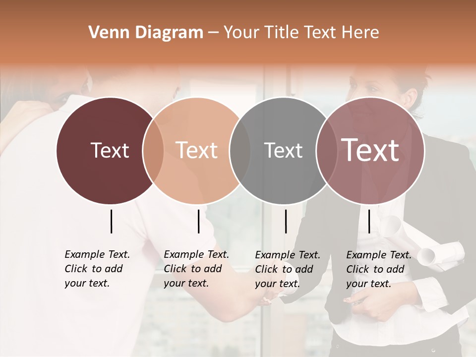 White Grandmother Old PowerPoint Template