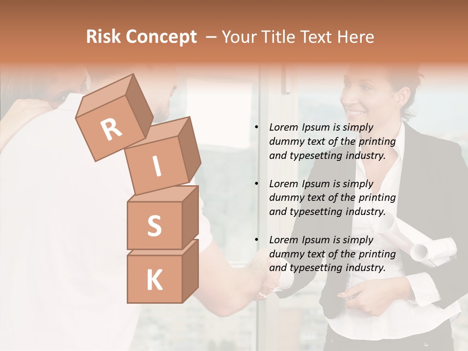 White Grandmother Old PowerPoint Template