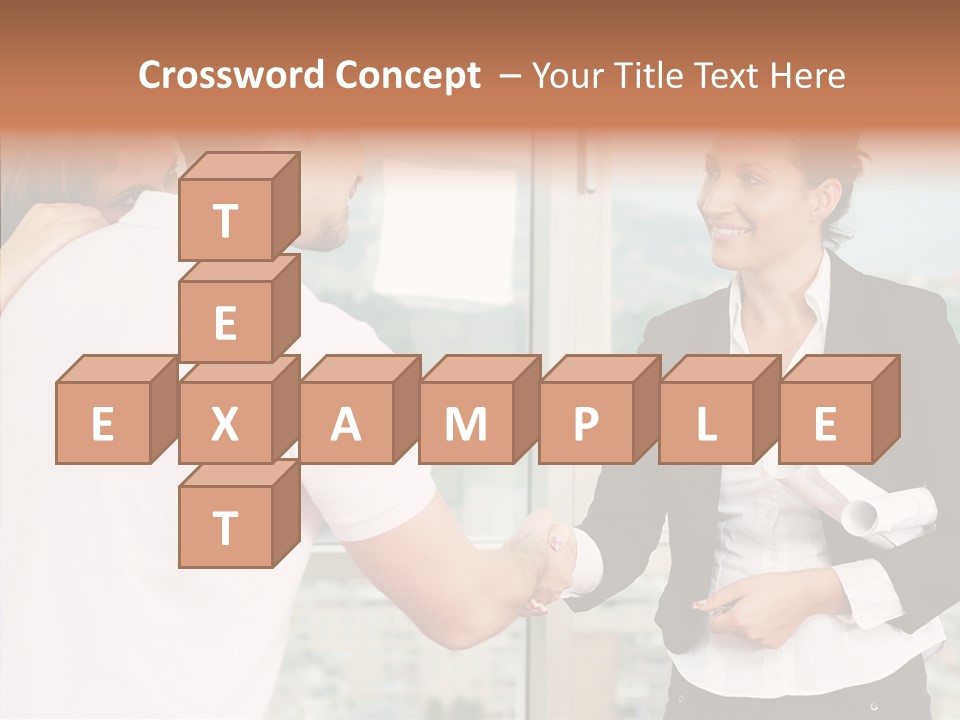 White Grandmother Old PowerPoint Template