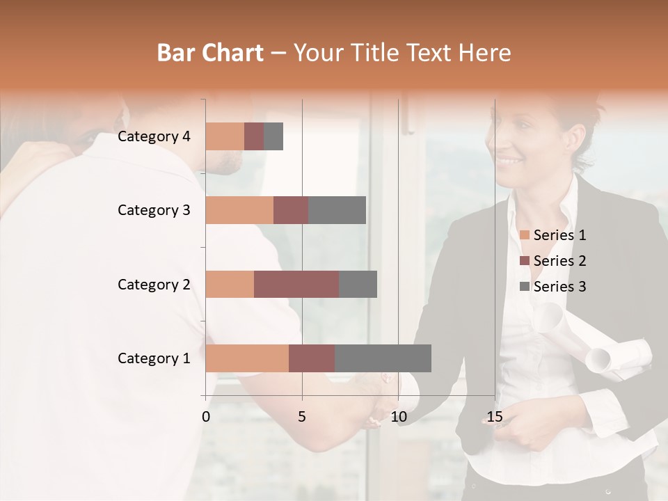 White Grandmother Old PowerPoint Template