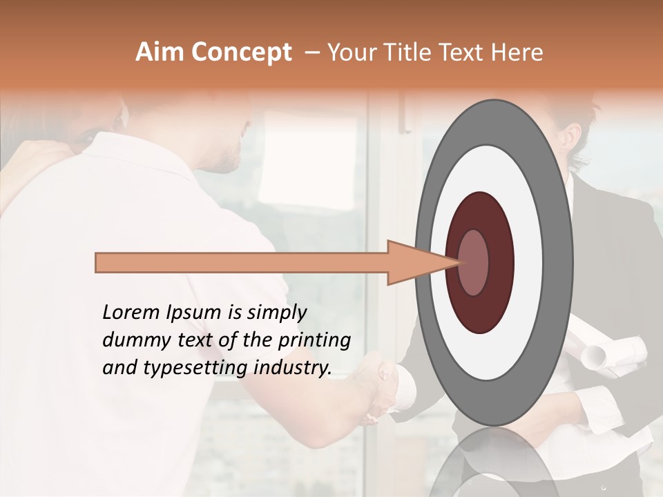 White Grandmother Old PowerPoint Template