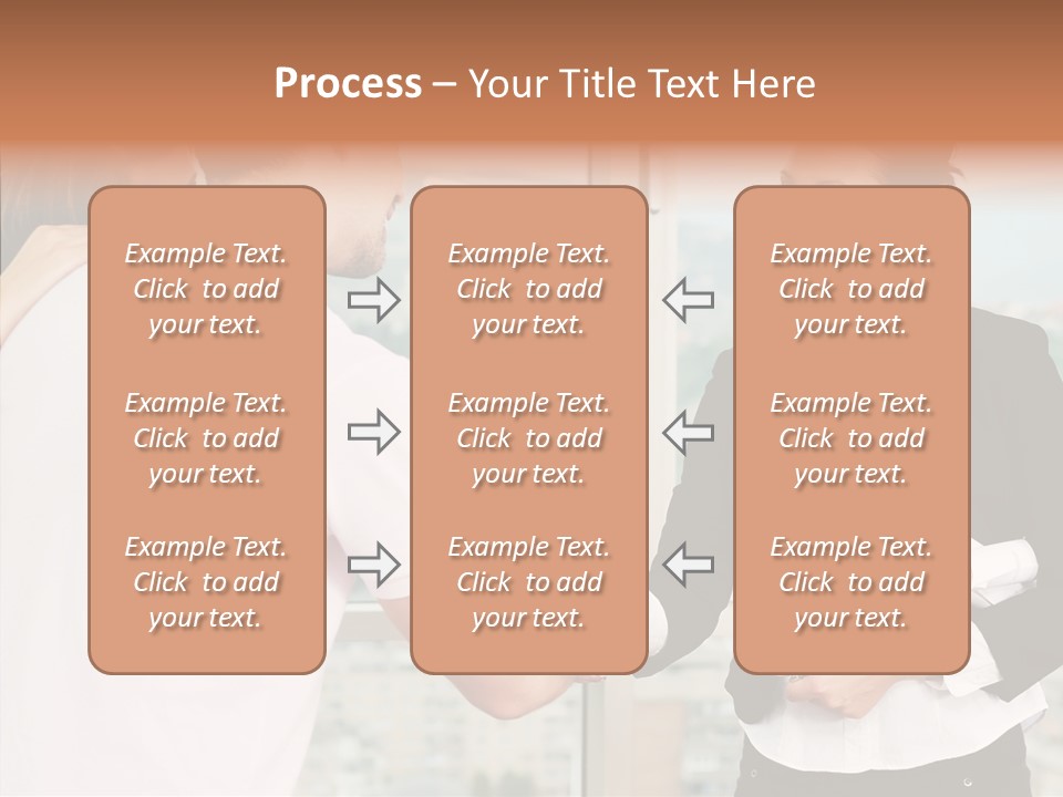 White Grandmother Old PowerPoint Template