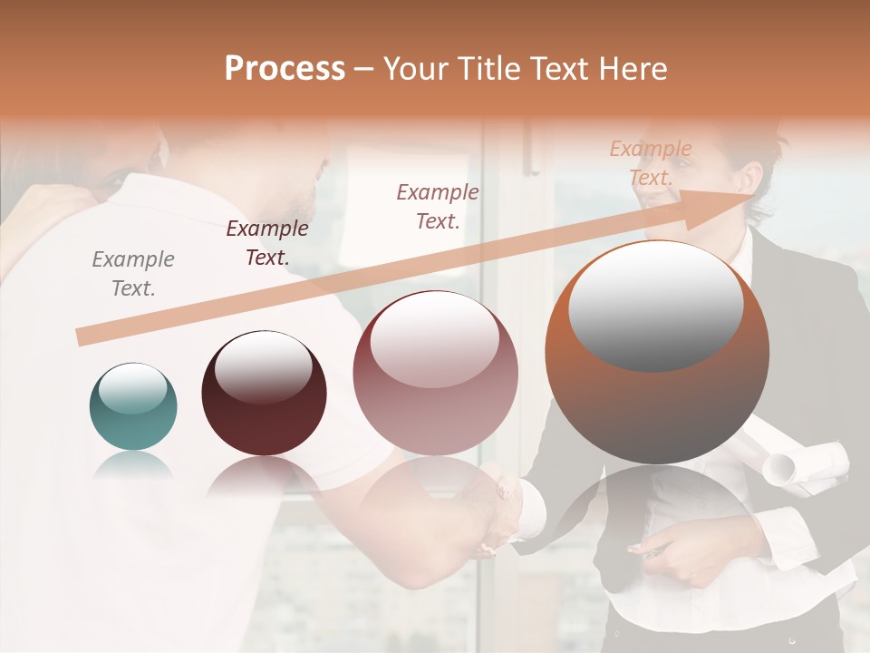 White Grandmother Old PowerPoint Template