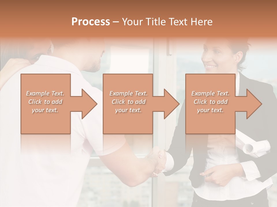 White Grandmother Old PowerPoint Template