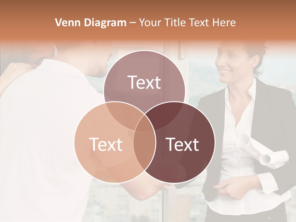 White Grandmother Old PowerPoint Template