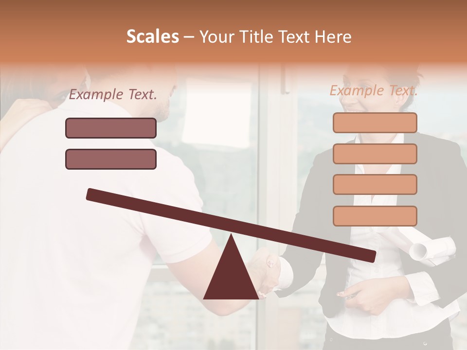 White Grandmother Old PowerPoint Template