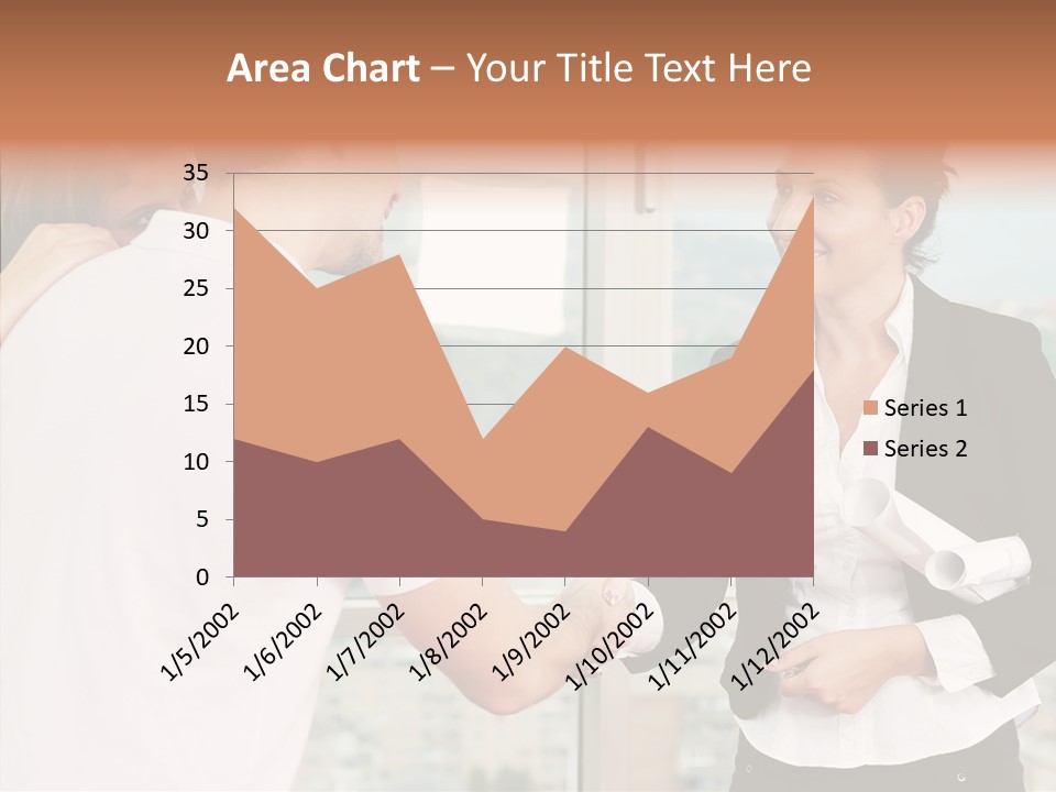 White Grandmother Old PowerPoint Template