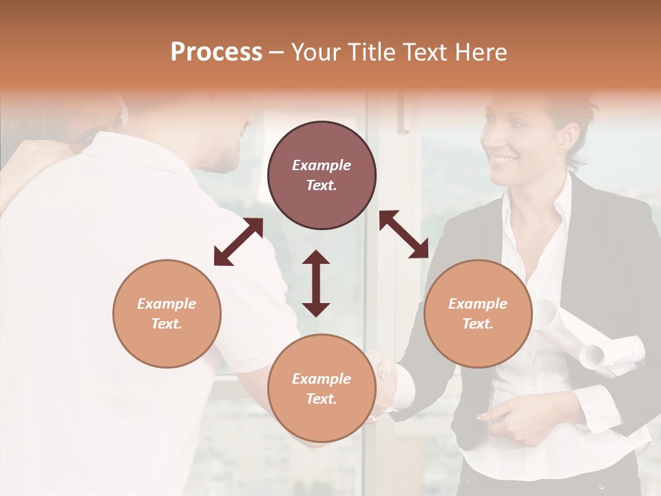 White Grandmother Old PowerPoint Template