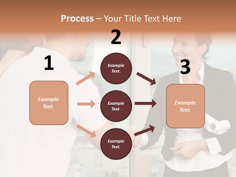 White Grandmother Old PowerPoint Template