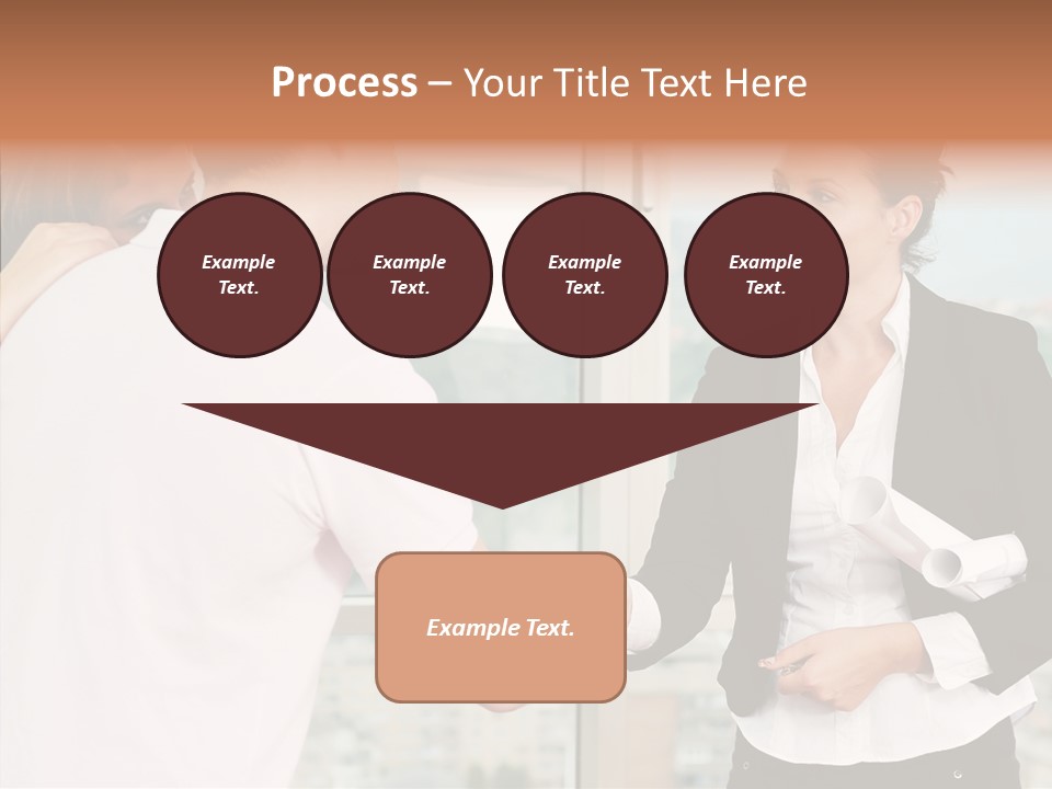 White Grandmother Old PowerPoint Template