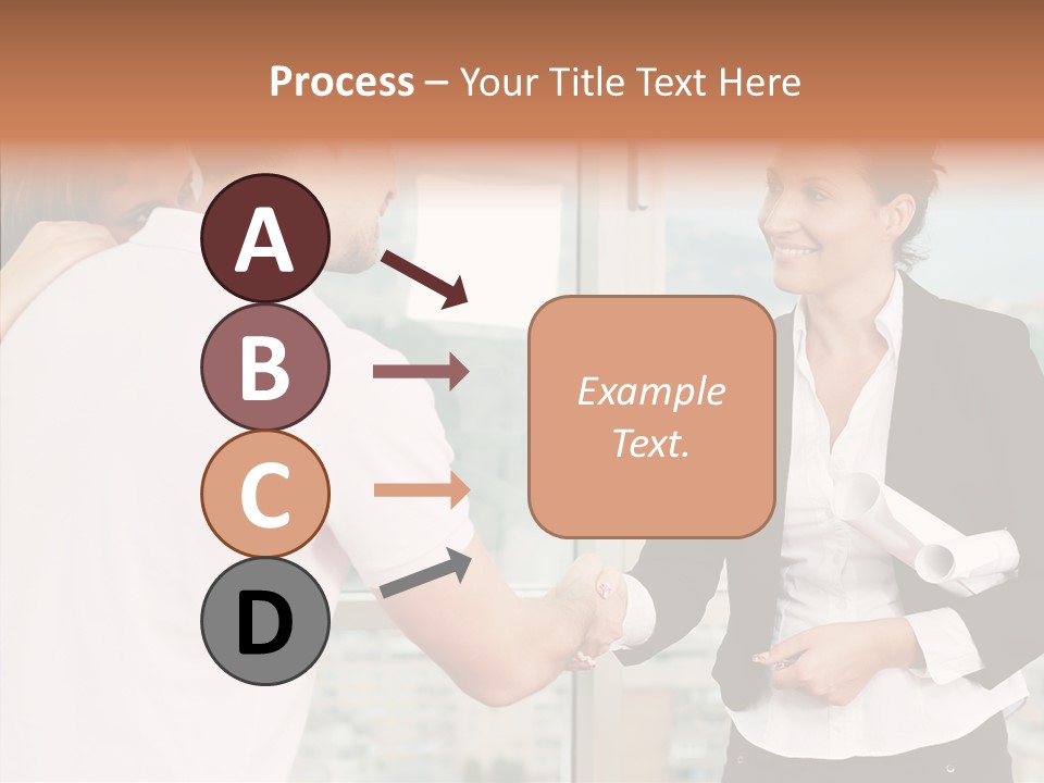 White Grandmother Old PowerPoint Template