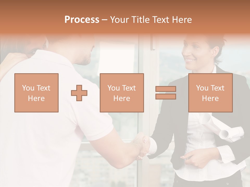 White Grandmother Old PowerPoint Template