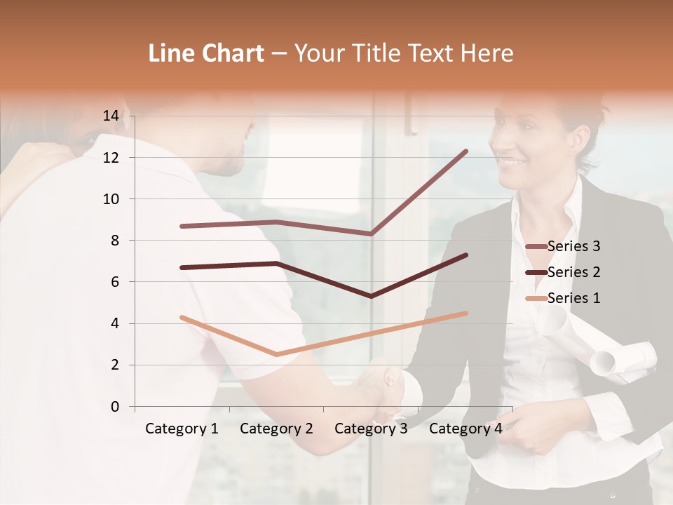 White Grandmother Old PowerPoint Template