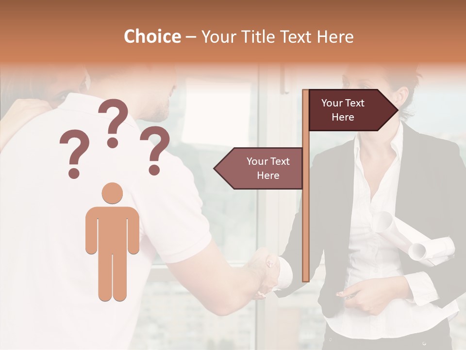 White Grandmother Old PowerPoint Template