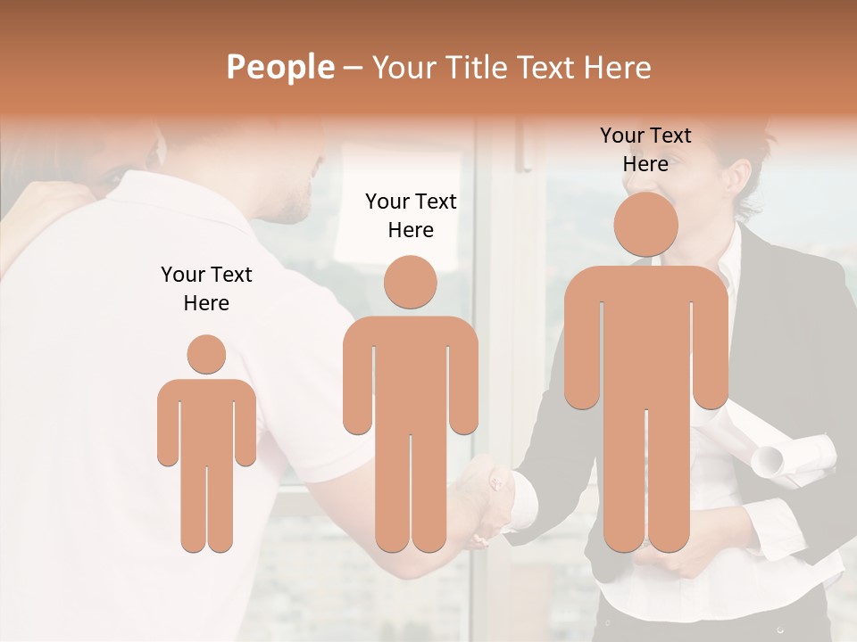 White Grandmother Old PowerPoint Template