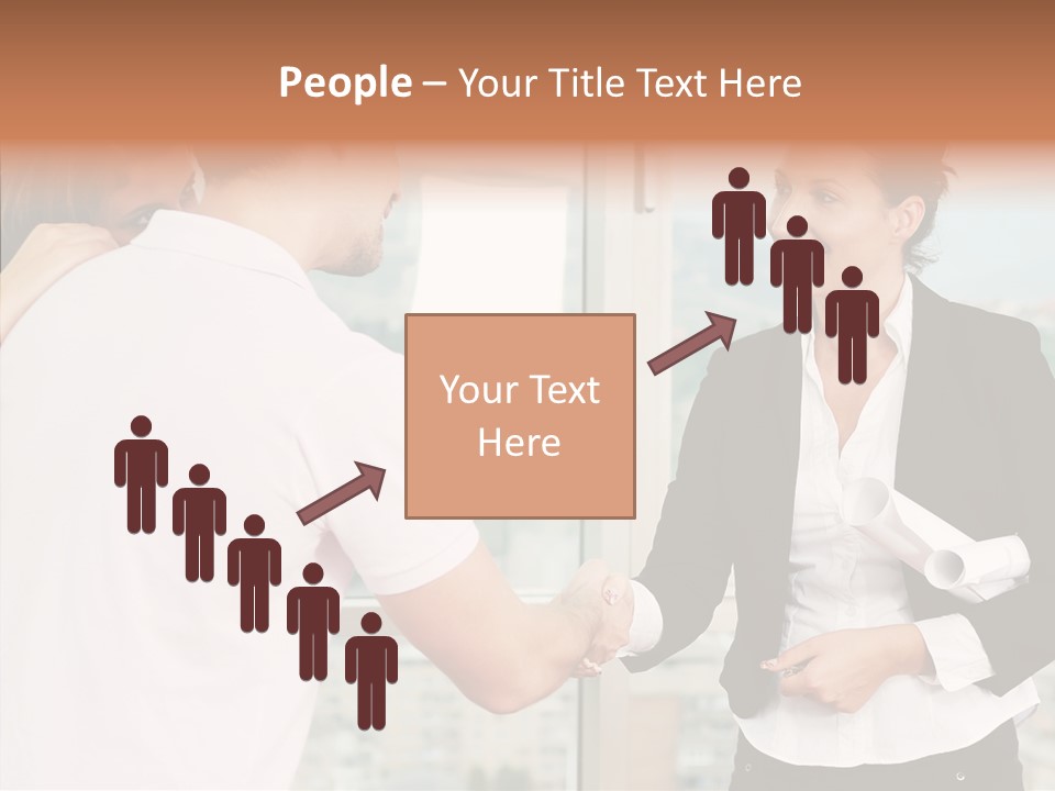 White Grandmother Old PowerPoint Template