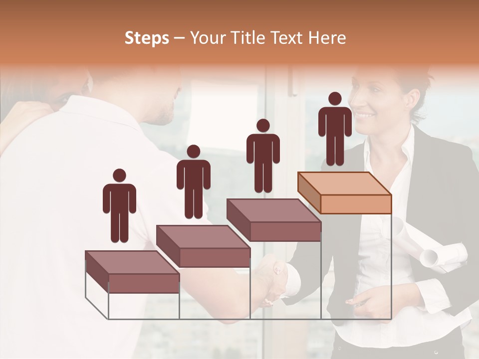 White Grandmother Old PowerPoint Template