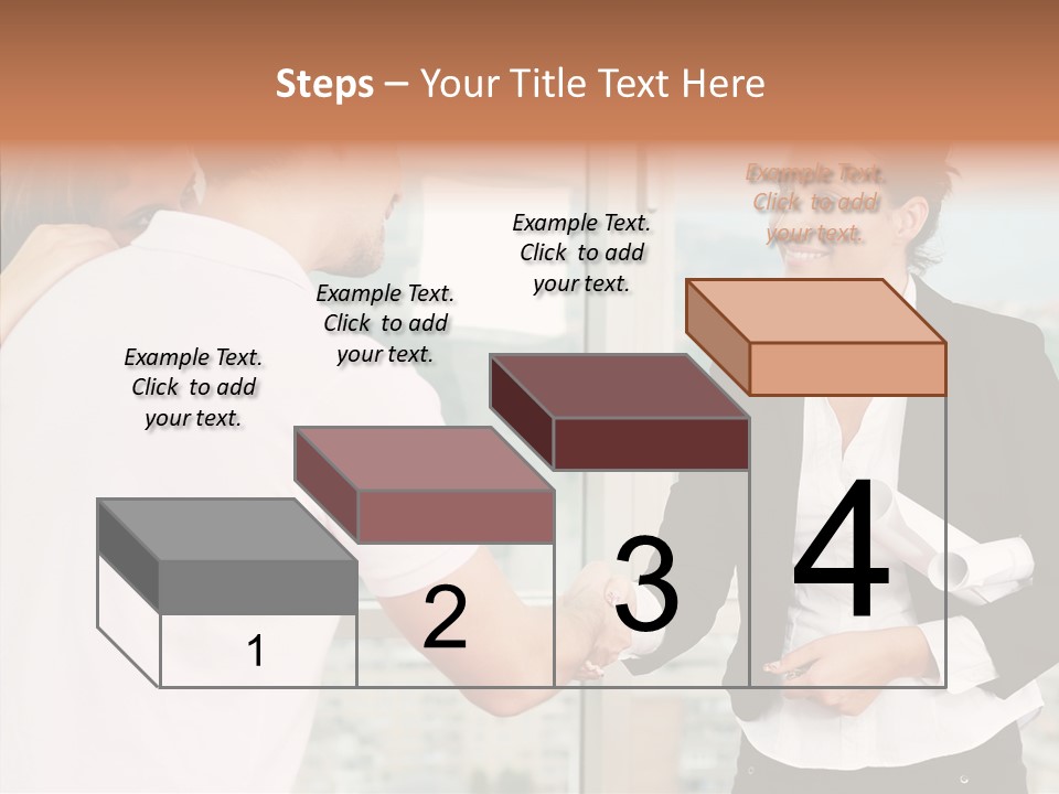 White Grandmother Old PowerPoint Template