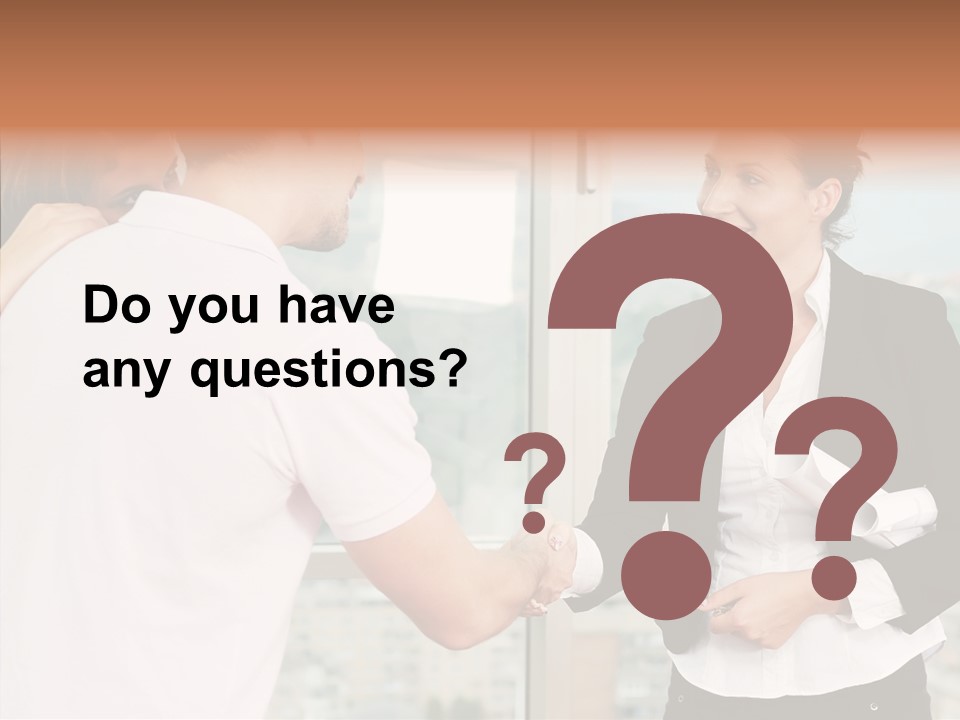 White Grandmother Old PowerPoint Template