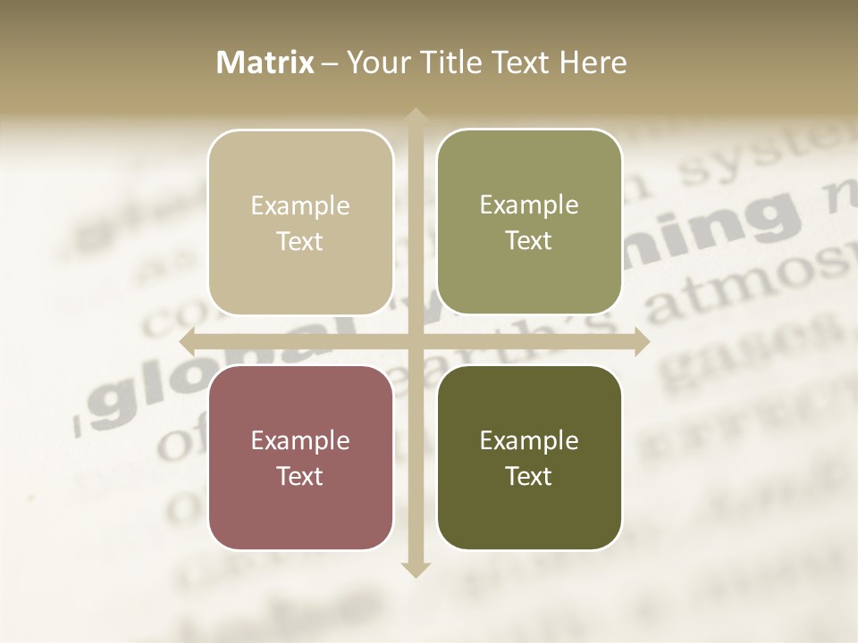 White Background Elder Two PowerPoint Template