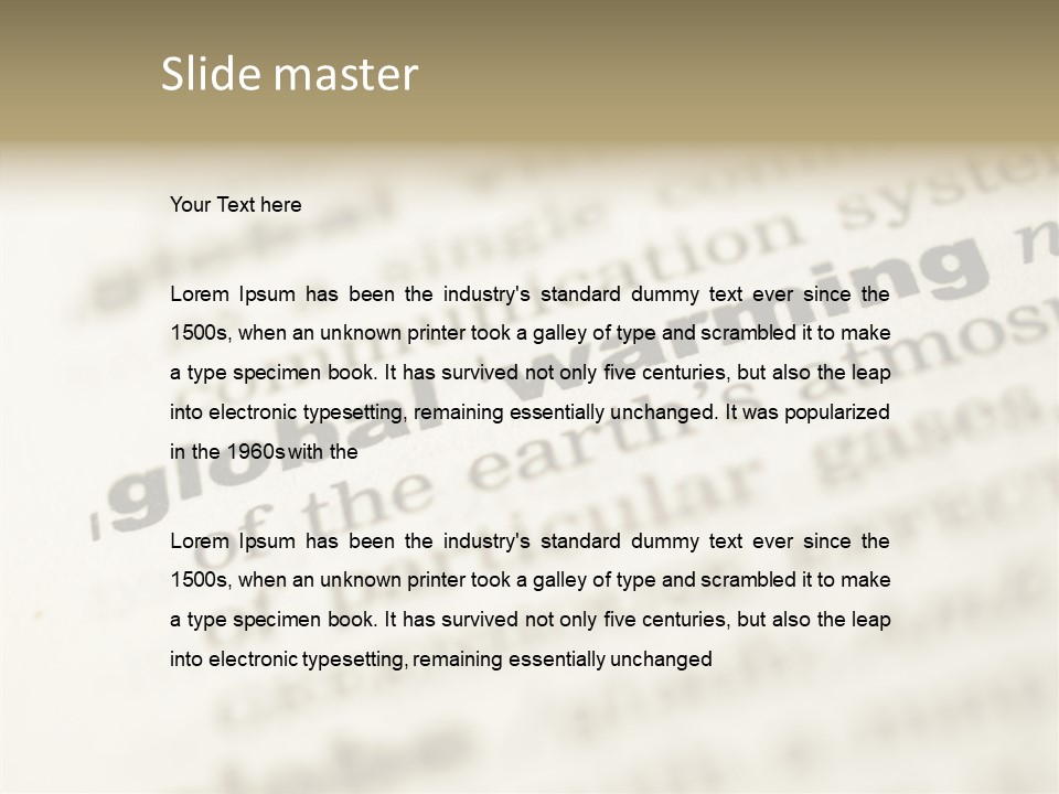 White Background Elder Two PowerPoint Template