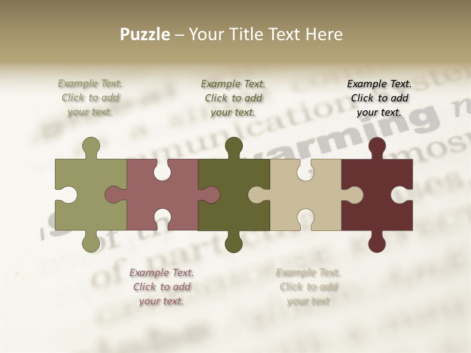 White Background Elder Two PowerPoint Template