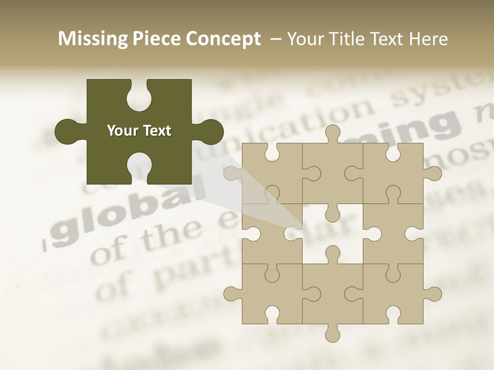 White Background Elder Two PowerPoint Template