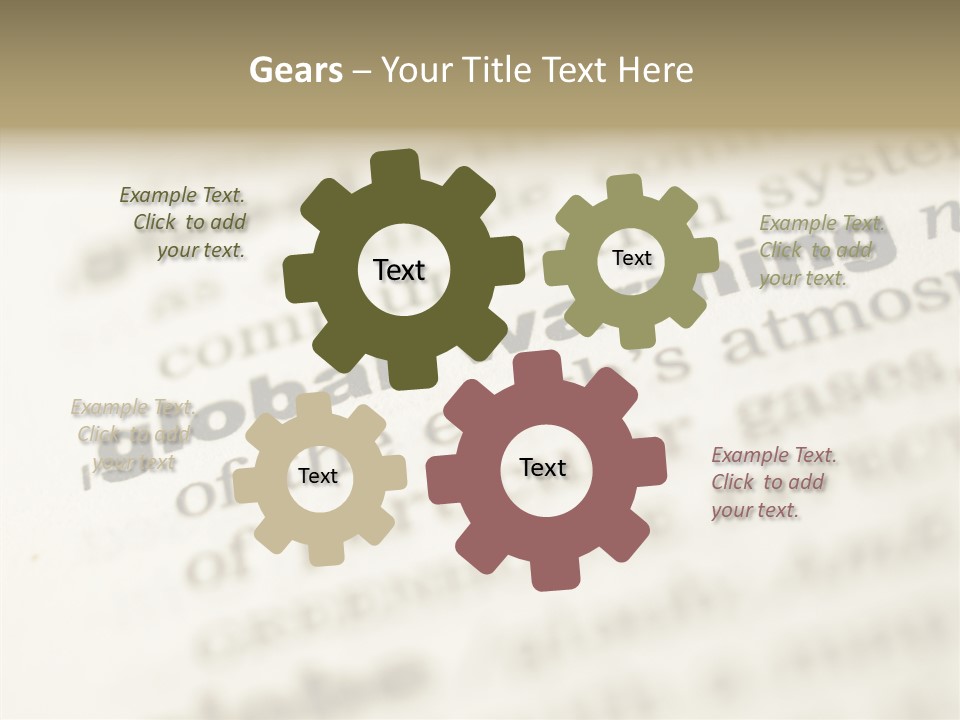 White Background Elder Two PowerPoint Template