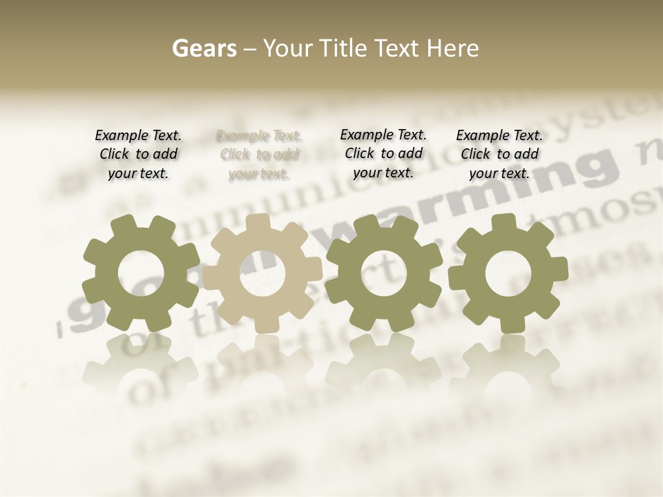 White Background Elder Two PowerPoint Template