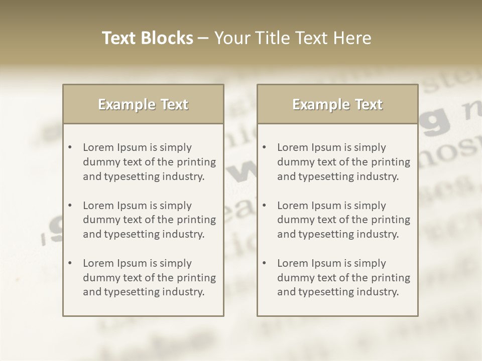 White Background Elder Two PowerPoint Template