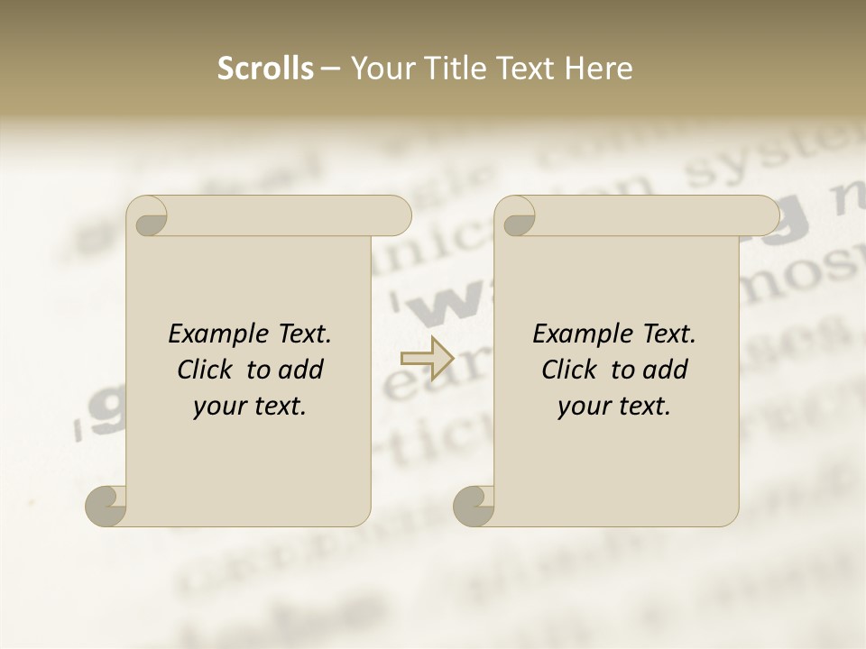 White Background Elder Two PowerPoint Template