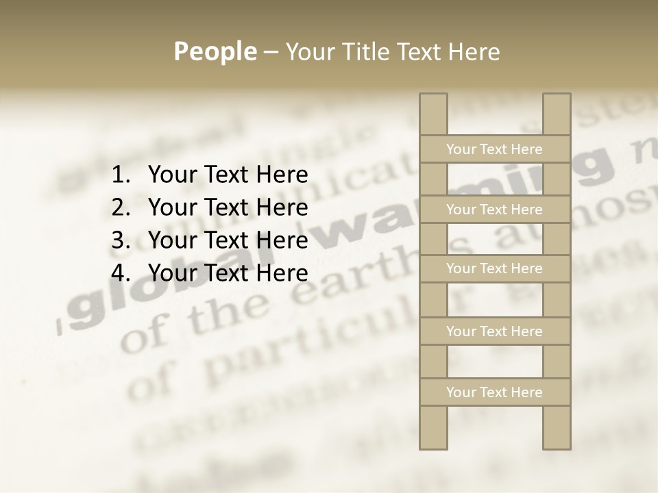 White Background Elder Two PowerPoint Template