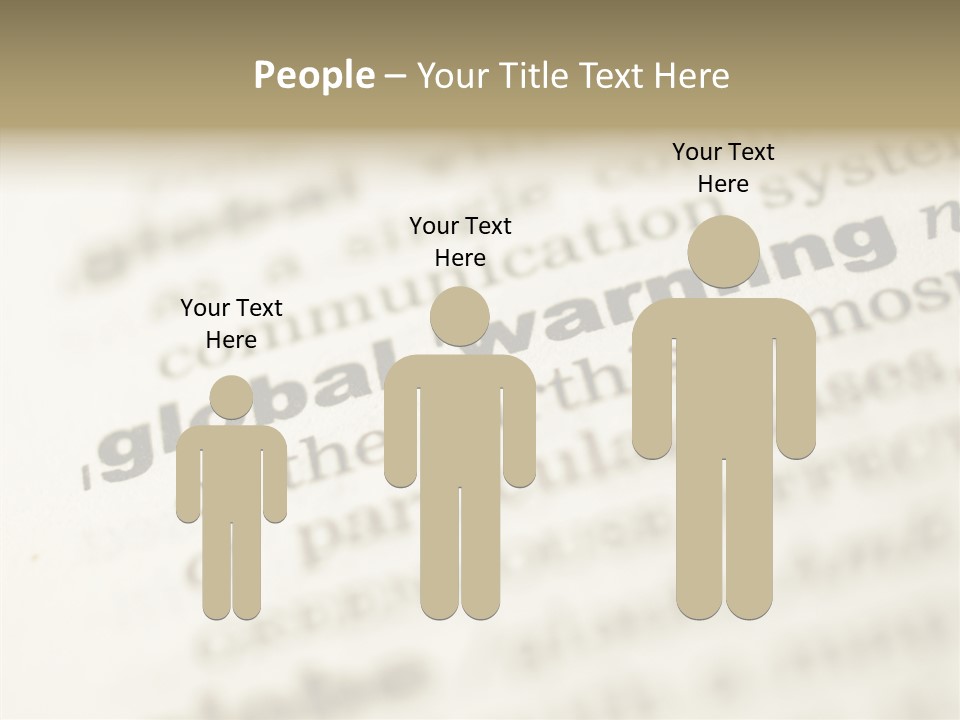 White Background Elder Two PowerPoint Template