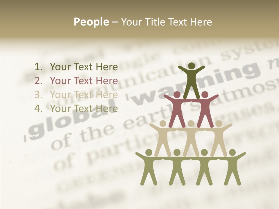 White Background Elder Two PowerPoint Template