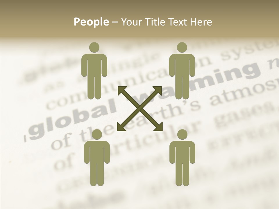 White Background Elder Two PowerPoint Template