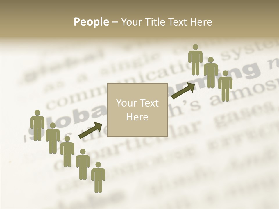 White Background Elder Two PowerPoint Template