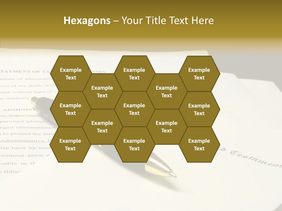 Hand Aging White Background PowerPoint Template