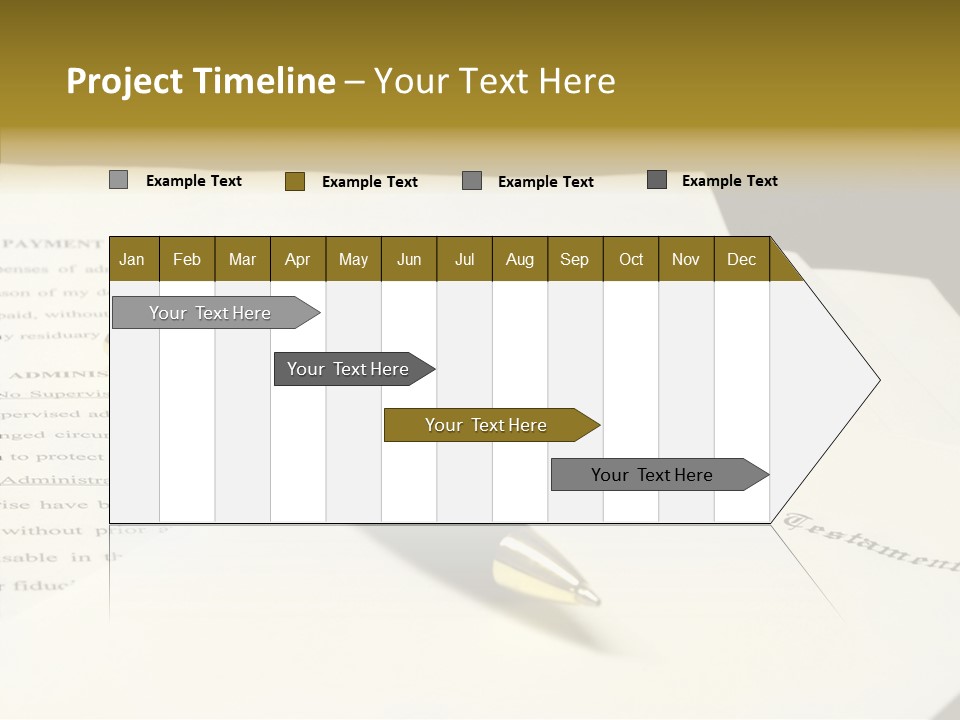 Hand Aging White Background PowerPoint Template
