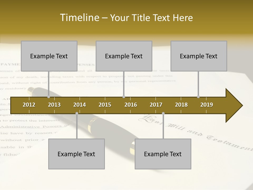 Hand Aging White Background PowerPoint Template